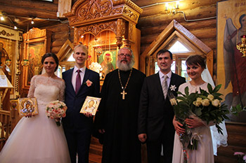 В Ильин день в нашем храме состоялось венчание молодых прихожан